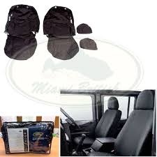 Land Rover Front Seat Covers In Black