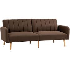 homcom two seater sofa bed convertible