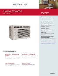 Frigidaire slider casement air conditioners installation instructions. Frigidaire Fra062at7 User S Manual Manualzz