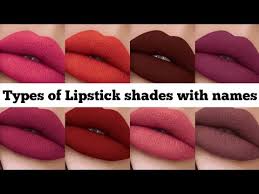 types of lipstick shades with names