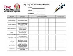 45 Printable Dog Shot Record Forms Dog Shot Record