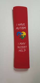 Autism Seatbelt Cover Embroidered