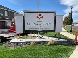 signs in spring gardens utah county