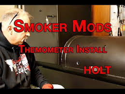 old country bbq smoker mods themometer