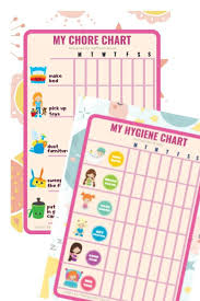 Chore Charts For Kids Plus Hygiene Chart Printables