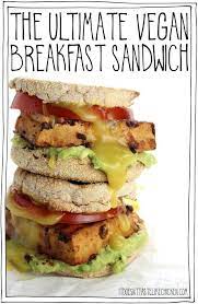 Easy Vegan Breakfast Sandwich gambar png