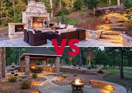 Outdoor Fireplace Vs Fire Pit Make The