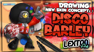 We've got skins for each hero: How To Draw Brawl Stars Skins Disco Barley New Skin Concept Lextonart Youtube