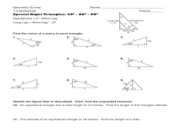 Right triangle trigonometry 8‐1 similarity in right triangles ‐ geometric mean/mean proportional ‐ similar proofs to derive the mean proportional theorem ‐ proportions in a right triangle 1) green workbook: Unit 8 Right Triangles And Trigonometry Homework 2 Special Right Triangles Answer Key Teacher Websites
