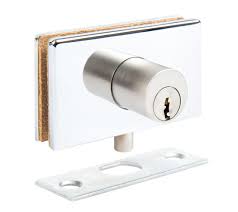 Glass Door Lock 80 X 47 Mm With Strike