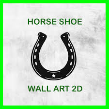 Stl File Horse Shoe Wall Art 2d 3d