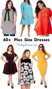 60s 70s plus size dresses clothing