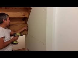 how to cut and install dry wall in a