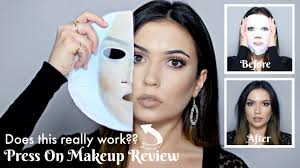 press on makeup face mask does it