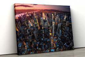 City Skyline Canvas Wall Art