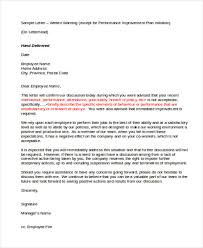 10 Performance Warning Letter Template 7 Free Word Pdf