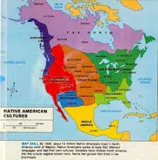Native Americans Map Native American Map Native American