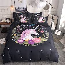unicorn bedding set girl duvet cover