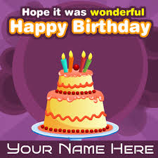 name on beautiful birthday wishes cards