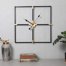 Black Creative Fashion Clock Simple
