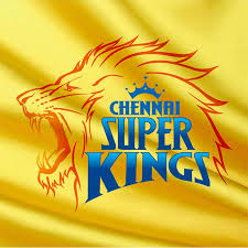 chennai super kings logo with satin