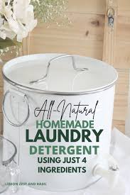 easy homemade natural laundry detergent