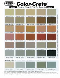 Concrete Stamping Color Chart Concrete Color Stamped