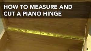 how to lay out and cut a piano hinge