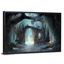 Enchanted Foggy Forest Wall Art In 2023