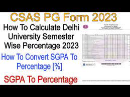 how to convert sgpa to percene 2023