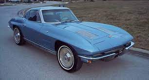 Silver Blue 1963 Corvette Paint Cross