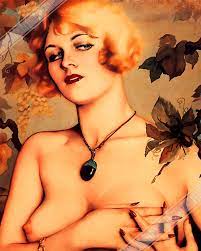 Vintage Pin up Girl Poster Alberto Vargas Partial Nude - Etsy Denmark