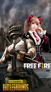 Garena free fire is a battle royal game, a genre where players battle head to head in an arena, gathering weapons and trying to survive until they're the last person standing. Pubg Vs Free Fire Wallpapers Wallpaper Cave