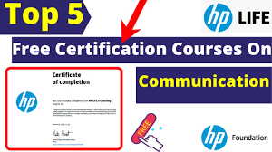 hp free certification course