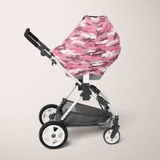 Baby Girl Pink Camo Stroller Cover Car