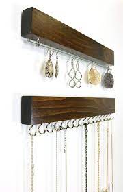 wall mount jewelry organizer necklace