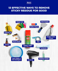 how to remove sticky residue 13