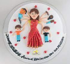 Customised Cake For Mom Birthday gambar png