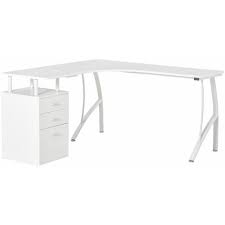 Homcom L Shaped Corner Pc Desk Table W