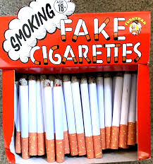 fake cigarettes s smoke effect lit