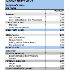 There are now totals for the income and the expenses. 5 Free Income Statement Examples And Templates Income Statement Financial Statement Statement Template