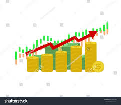 Money Stock Chart Rising Arrow Business Finance Objects