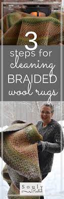 clean your braided wool rugs in 3 easy