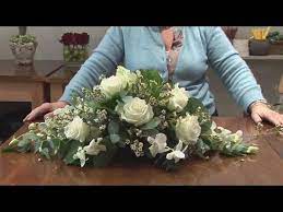 how to do a funeral flower arrangement