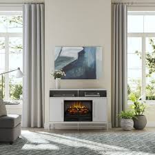 Kaplan 48in White Fireplace Console