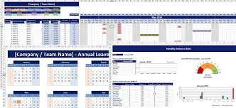 Details About Excel Spreadsheet Employee Staff Holiday Sickness Planner Calendar Reusable