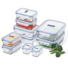 Tempered Glass Food Container Set 10pce