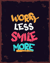 premium vector worry less smile more