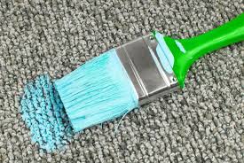 remove dried paint from carpet