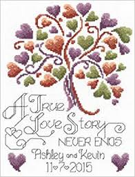 Love Story Wedding Cross Stitch Chart And Free Embellishment